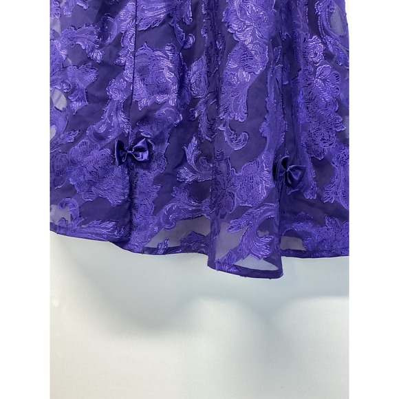 Fredrick's Of Hollywood Slip Women's Sz: 1X Purple Lace Nightgown Y2K - Picture 4 of 9